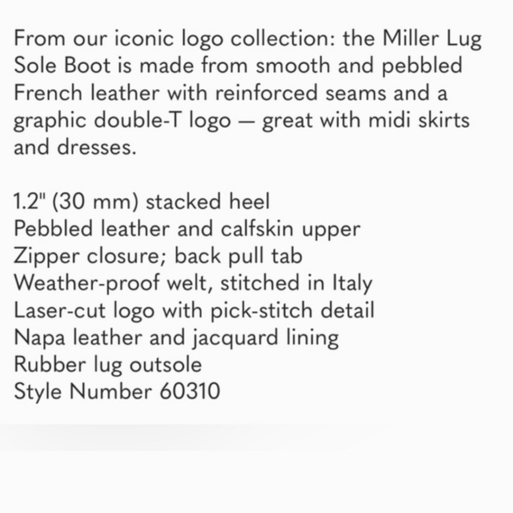 NWOT Tory BURCH MILLER BOOT - Picture 4 of 5